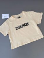 کراپ زنانه GYMSHARK کرمی