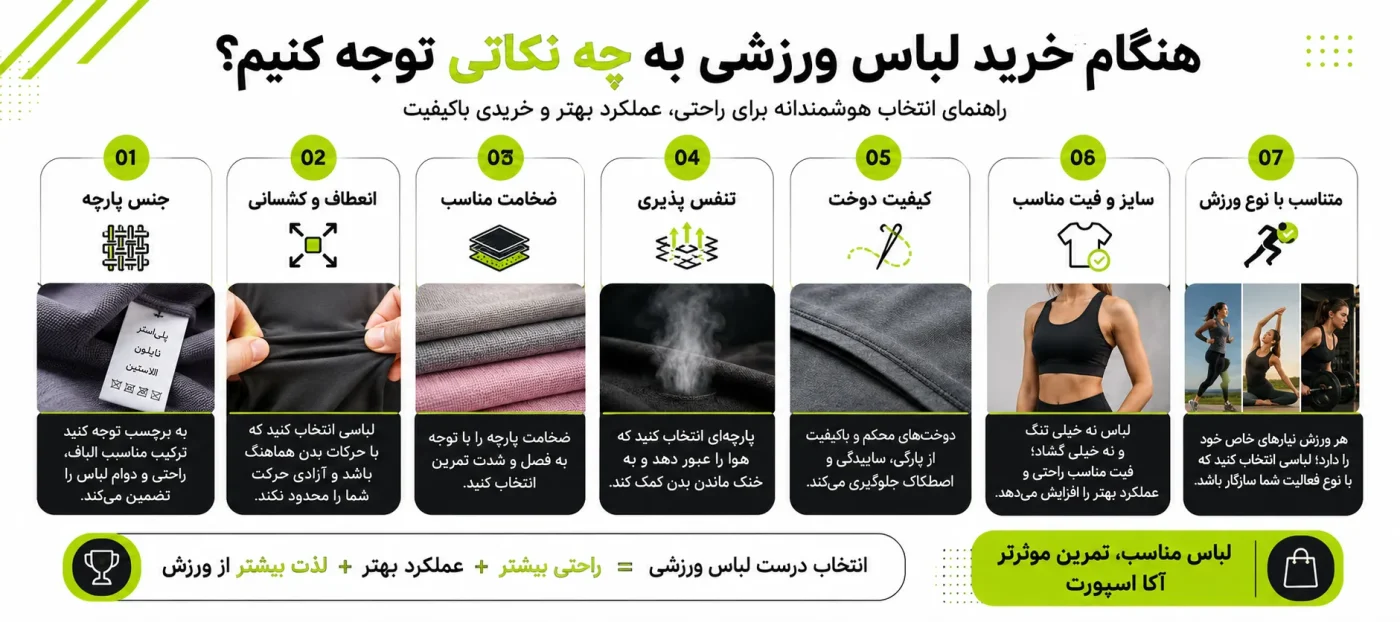 نکات خرید لباس ورزشی